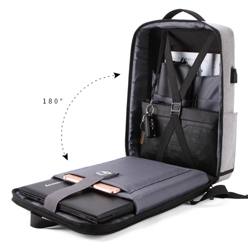 Men's Casual Hard Shell Backpack