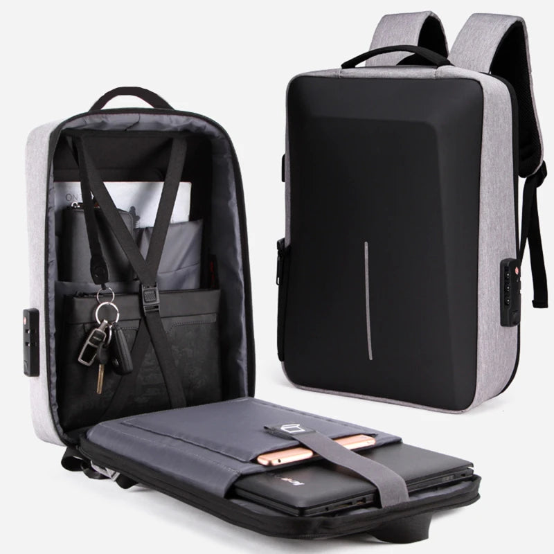 Men's Casual Hard Shell Backpack