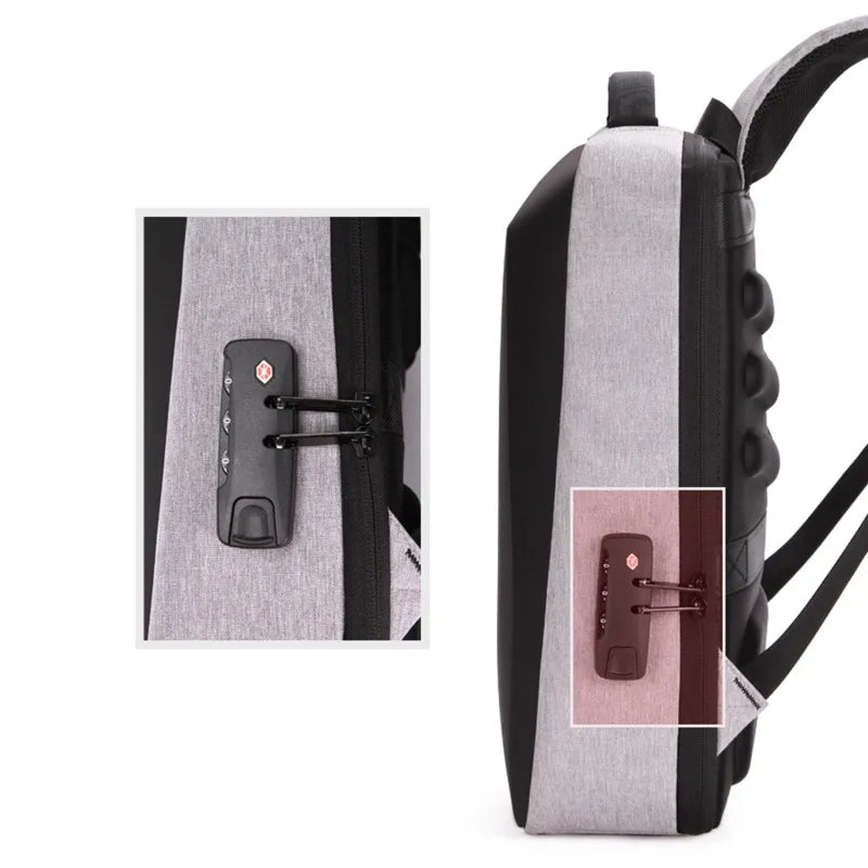 Men's Casual Hard Shell Backpack